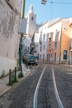 discovery of the city of Lisbon in Portugal. Romantic weekend in Europe.