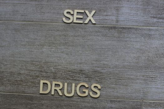 sex and drugs with room for copy space. good theme image. High quality photo