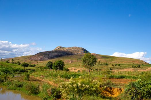 A landscape shot of the island of Madagascar