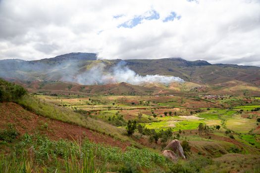 A Landscape shots of the island of Madagascar