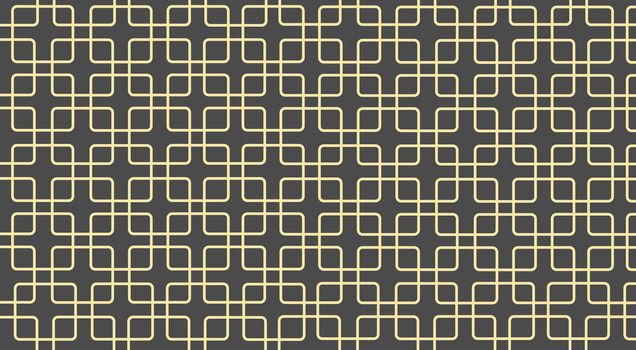 Gold Art Deco design for Christmas background. Illustration