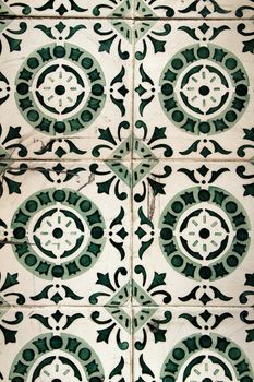 Colorful tiles of Lisbon, Portugal