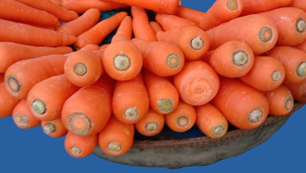 Fresh and delicious and healthy carrot stock on shop