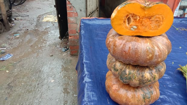 fresh healthy pumpkin stock on market for sell
