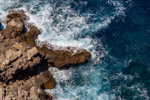 Scenic view on the coast of northern Mallorca between Bayalbufar and Andratx