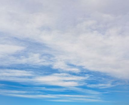 Sky background, lower part with few cirrus clouds, upper overcast.