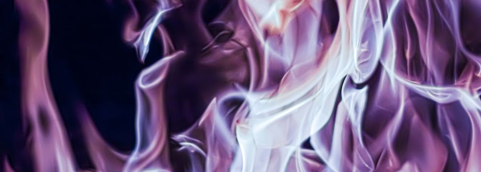 Abstract purple smoke as minimal background, magical backdrop and flow design