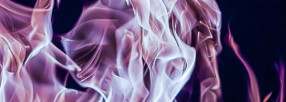 Abstract purple smoke as minimal background, magical backdrop and flow design