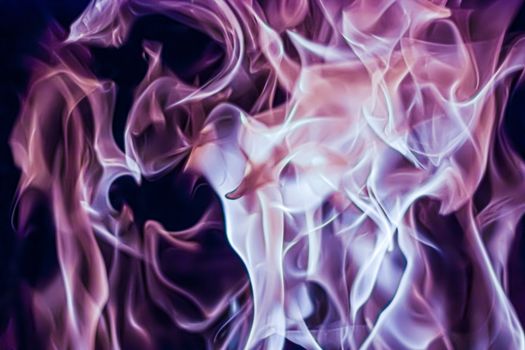 Abstract purple smoke as minimal background, magical backdrop and flow design