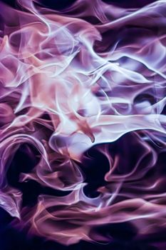 Abstract purple smoke as minimal background, magical backdrop and flow design