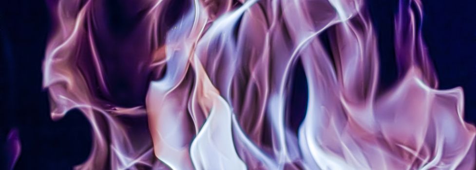 Abstract purple smoke as minimal background, magical backdrop and flow design