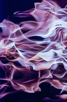 Abstract purple smoke as minimal background, magical backdrop and flow design