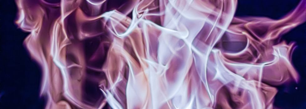 Abstract purple smoke as minimal background, magical backdrop and flow design