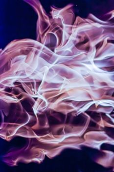 Abstract purple smoke as minimal background, magical backdrop and flow design