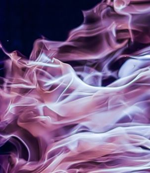 Abstract purple smoke as minimal background, magical backdrop and flow design