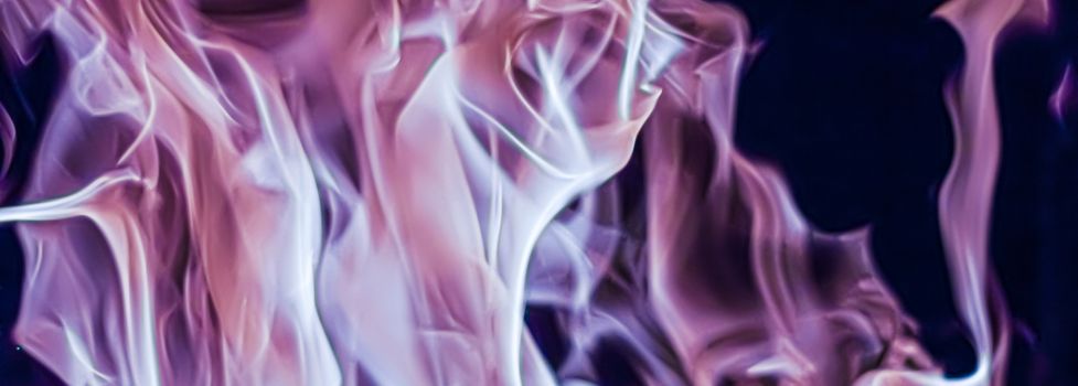 Abstract purple smoke as minimal background, magical backdrop and flow design