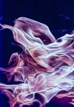 Abstract purple smoke as minimal background, magical backdrop and flow design