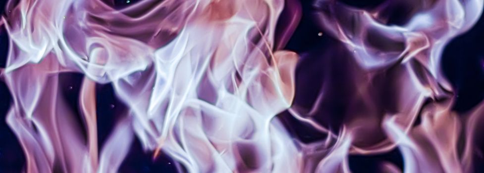 Abstract purple smoke as minimal background, magical backdrop and flow design