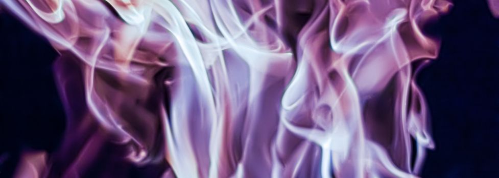 Abstract purple smoke as minimal background, magical backdrop and flow design