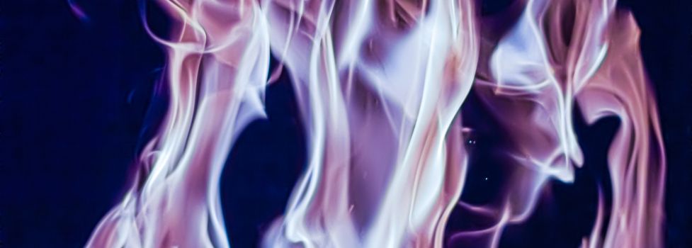 Abstract purple smoke as minimal background, magical backdrop and flow design