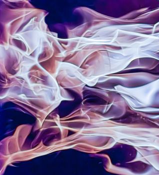 Abstract purple smoke as minimal background, magical backdrop and flow design