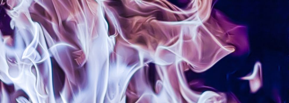 Abstract purple smoke as minimal background, magical backdrop and flow design