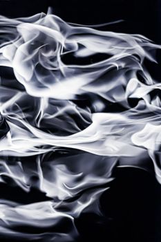 Abstract smoke as minimal background, magical backdrop and flow design