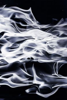 Abstract smoke as minimal background, magical backdrop and flow design