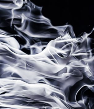 Abstract smoke as minimal background, magical backdrop and flow design