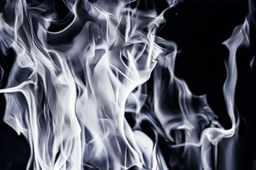 Abstract smoke as minimal background, magical backdrop and flow design