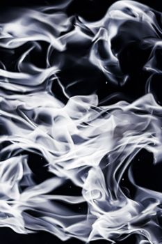 Abstract smoke as minimal background, magical backdrop and flow design