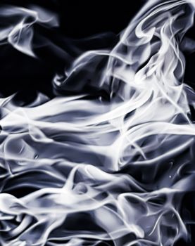 Abstract smoke as minimal background, magical backdrop and flow design