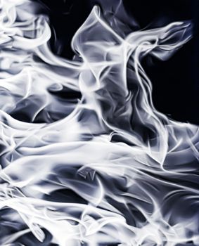 Abstract smoke as minimal background, magical backdrop and flow design