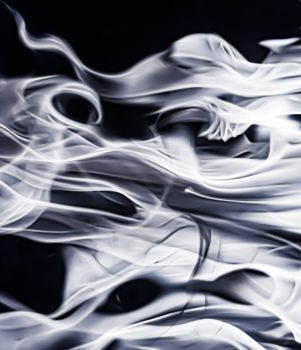 Abstract smoke as minimal background, magical backdrop and flow design