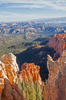 A panoramic view over the famous hoodoos of Bryce Canyon National Park