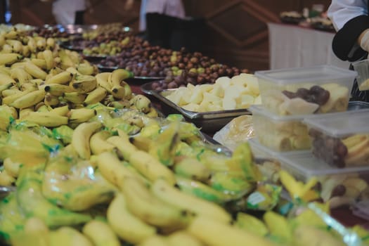 banana apple green jujube monkey apple fruit on table