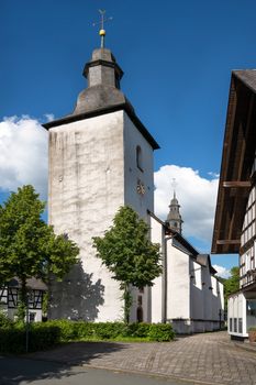 Parish church of the Sauerland village Oberkirchen, Schmallenberg, Germany