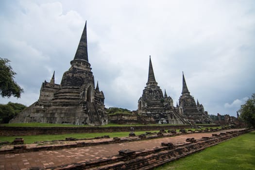 Wat Phra Si Sanphet Ayutthaya, Historical Park historic city of Ayutthaya. is a tourist destination.