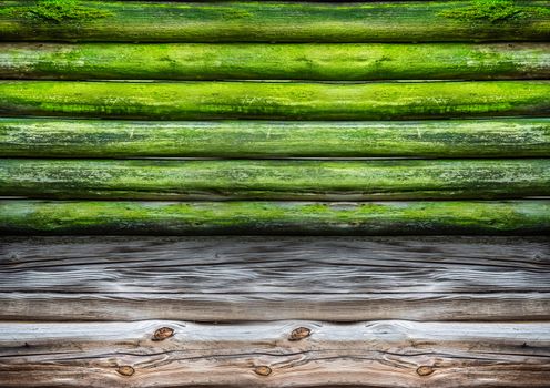 Vintage green brown Wood Board Texture Wooden Floor Christmas horizontal Backdrop