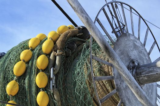 Fishing nets in the port of Santa Pola, Alicante