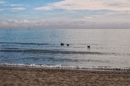 Beach at sunset in Southern Spain