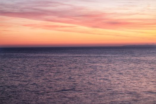 Sunset in Santa Pola, a small fishing village in southern Spain