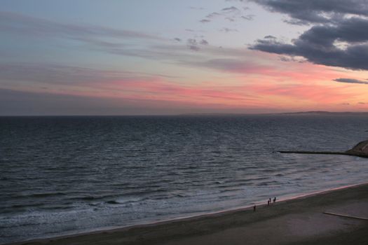 Sunset in Santa Pola, a small fishing village in southern Spain