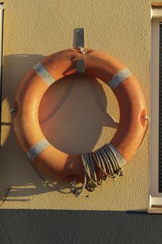 Lifeguard hanging on the wall
