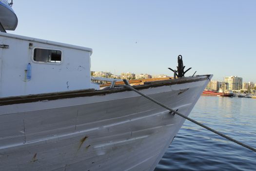Fishing boat in the port in southern Spain