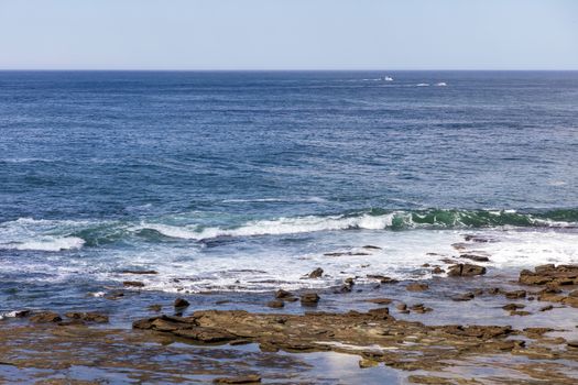 A view of the South Pacific Ocean from Norah Head on the central coast in regional New South Wales in Australia