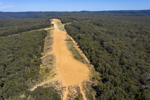 An old unused regional airfield in a large forest in regional Australia