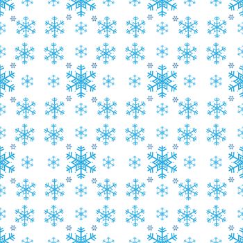 Seamless pattern of snowflake on white background. Plants seamless pattern concept.