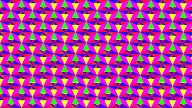 3d rendering colourful triangular background.