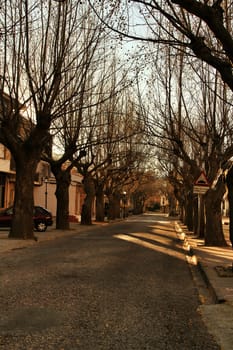 Riopar Viejo, Albacete, Spain- February 8, 2019: Old beautiful stone facades and streets in Riopar Viejo village, Castilla La Mancha, Spain. Sunny day of winter.